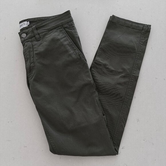 NNO7 CHINO PANT IN OLIVE GREEN - Picture 1 of 3